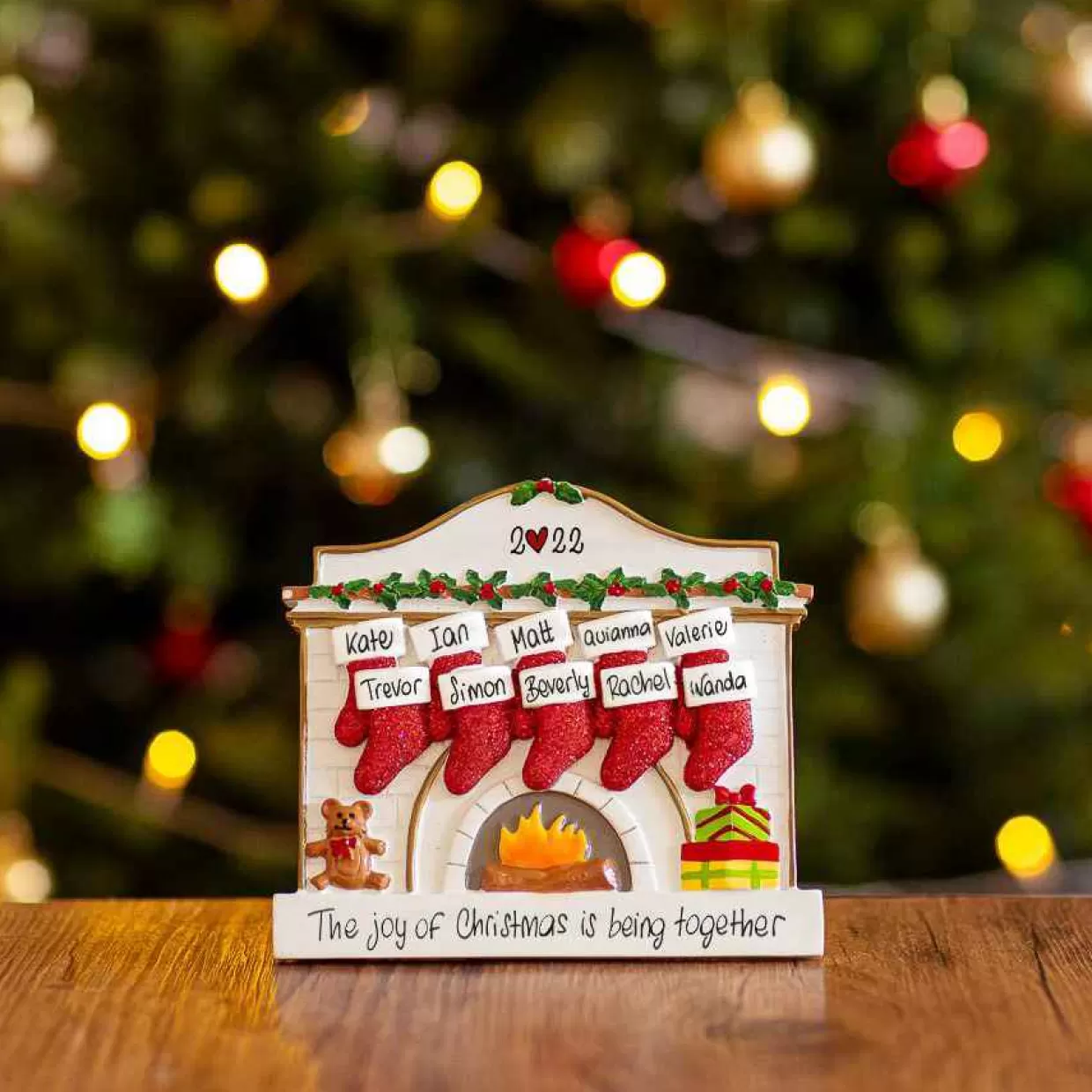 Christmas The Original 10 Socks By The Fireplace Table Decoration Clearance