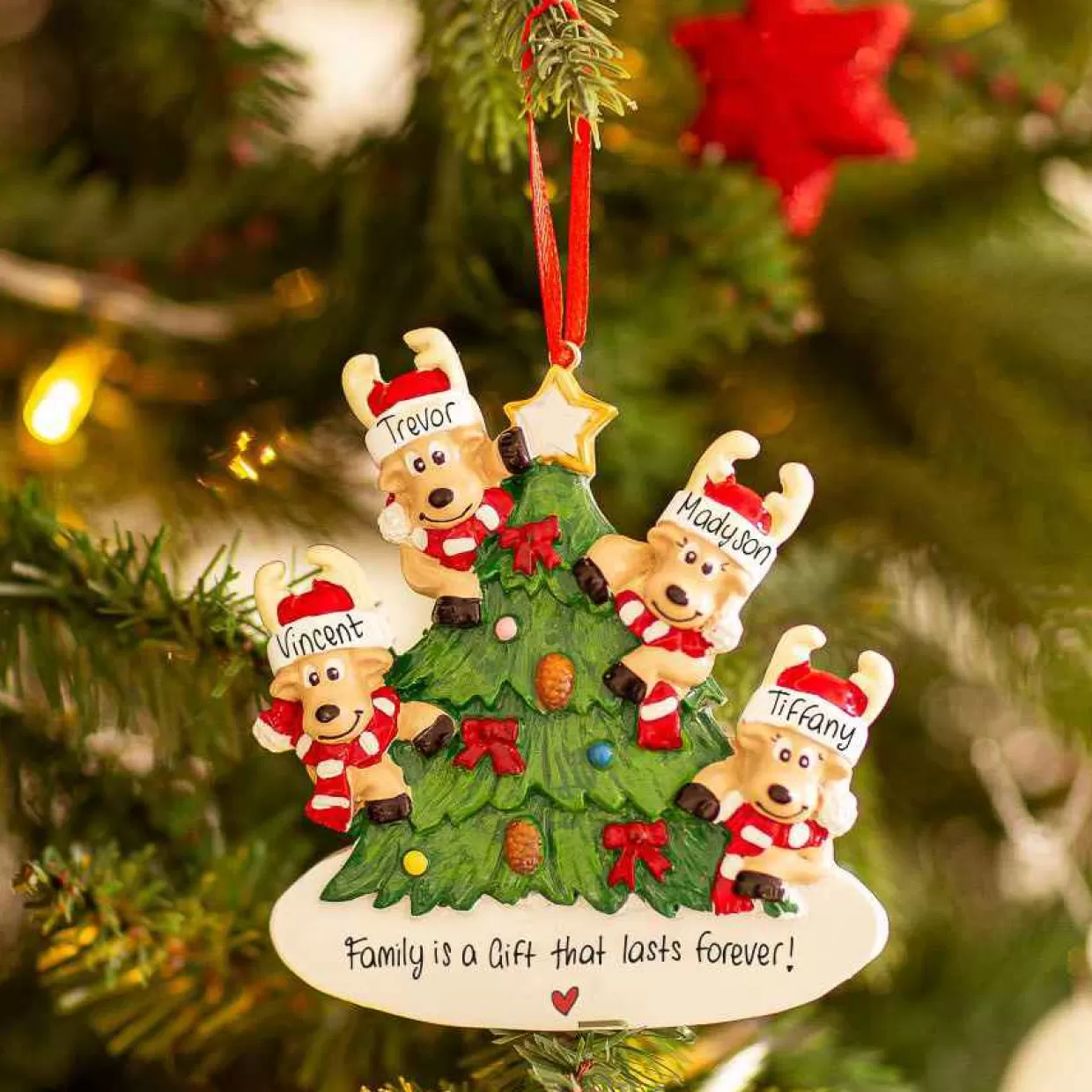 Christmas The Original 4 Reindeer On The Christmas Tree Cheap