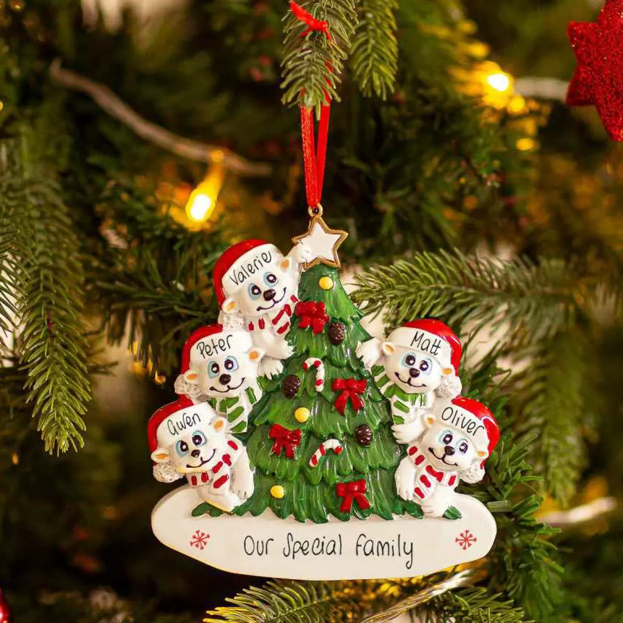 Christmas The Original 5 Polar Bears On The Christmas Tree Discount