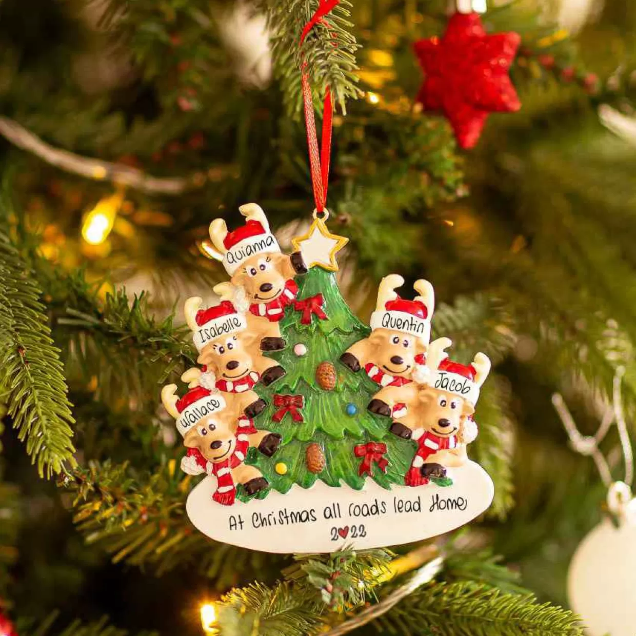 Christmas The Original 5 Reindeer On The Christmas Tree Online