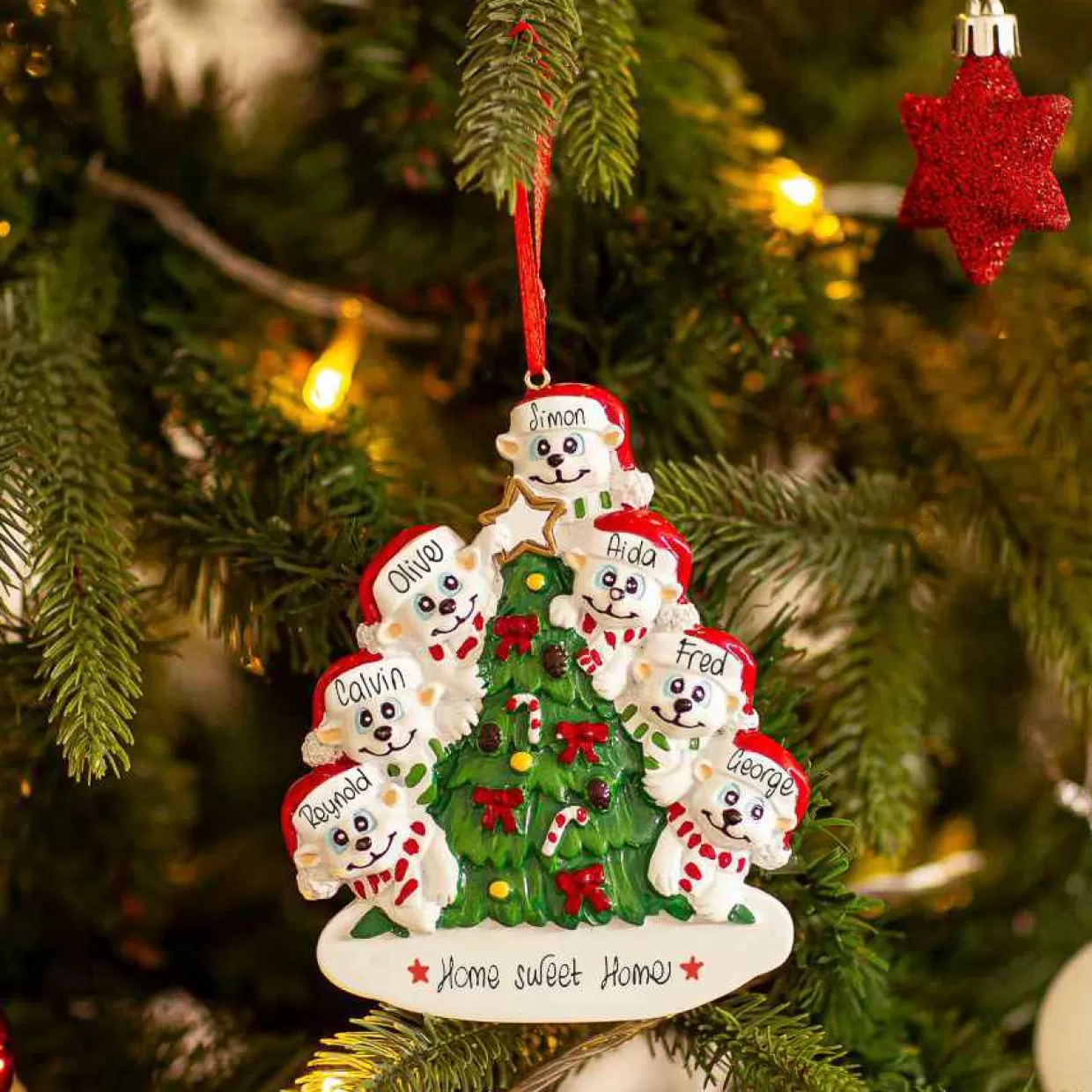 Christmas The Original 7 Polar Bears On The Christmas Tree Cheap