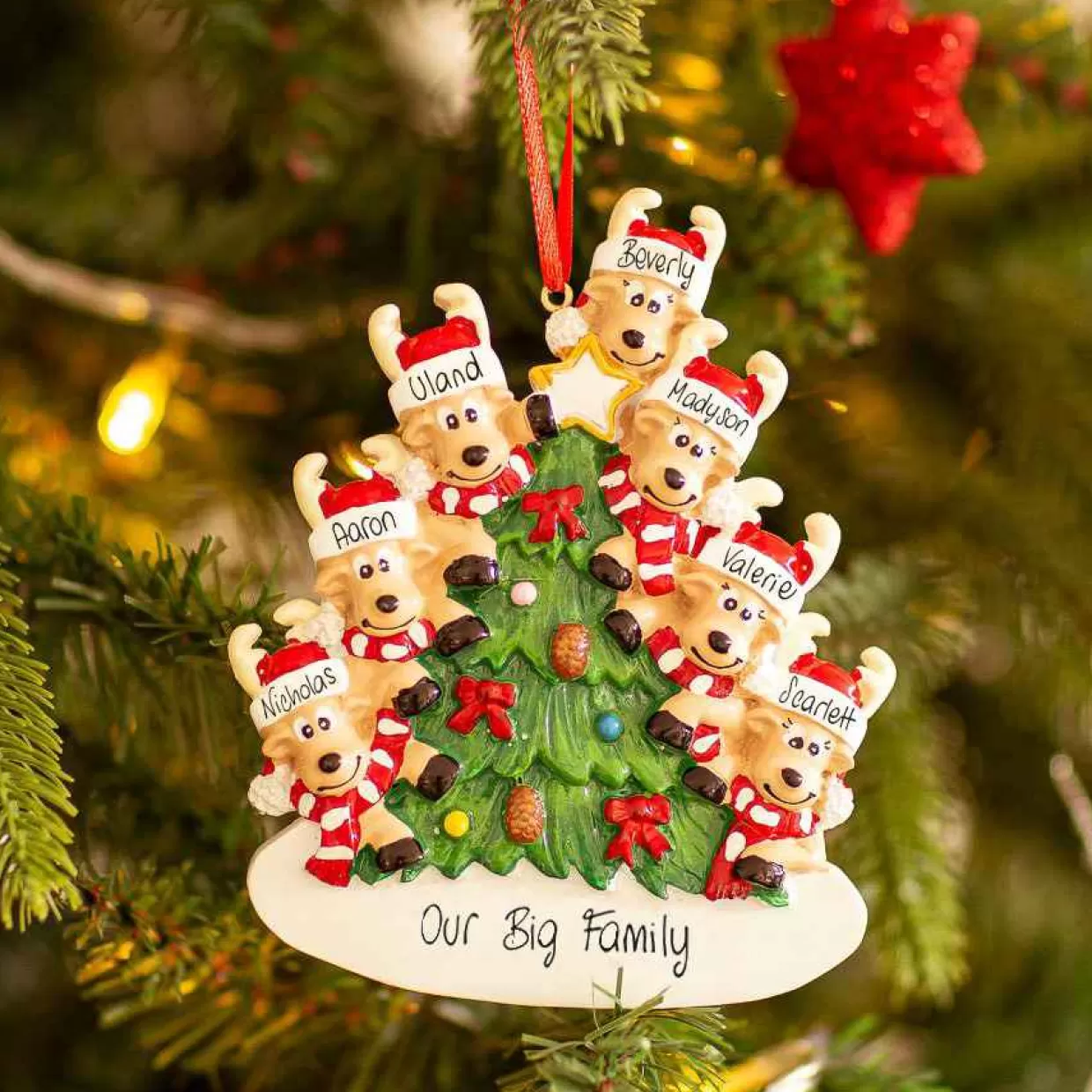 Christmas The Original 7 Reindeer On The Christmas Tree Best Sale