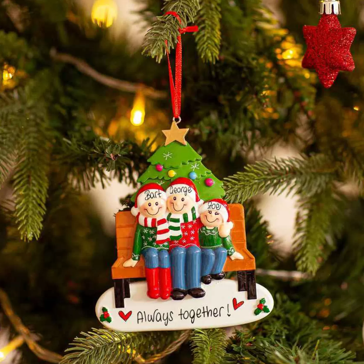 Christmas The Original Christmas Bench For 3 Outlet