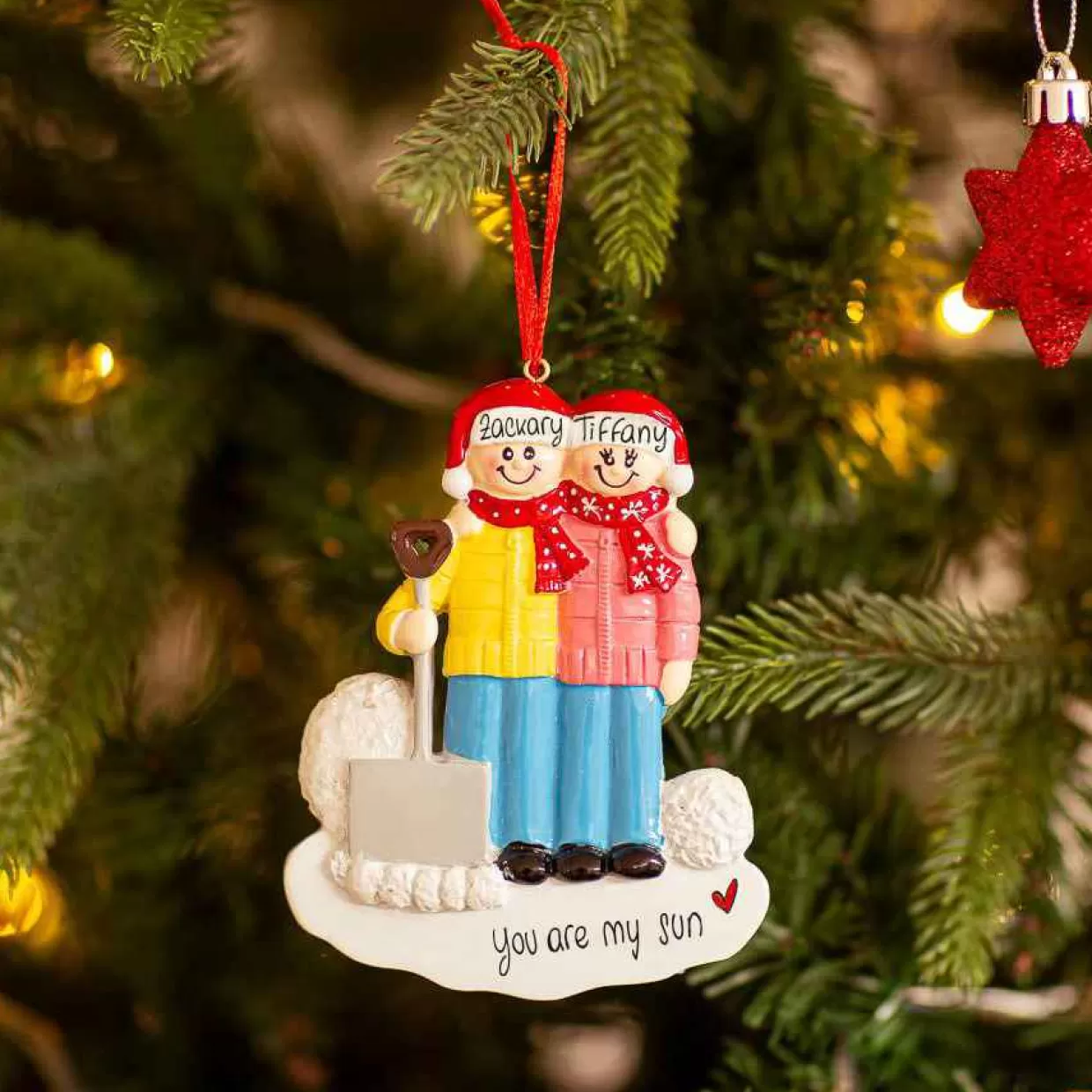 Christmas The Original Couple With A Shovel Cheap
