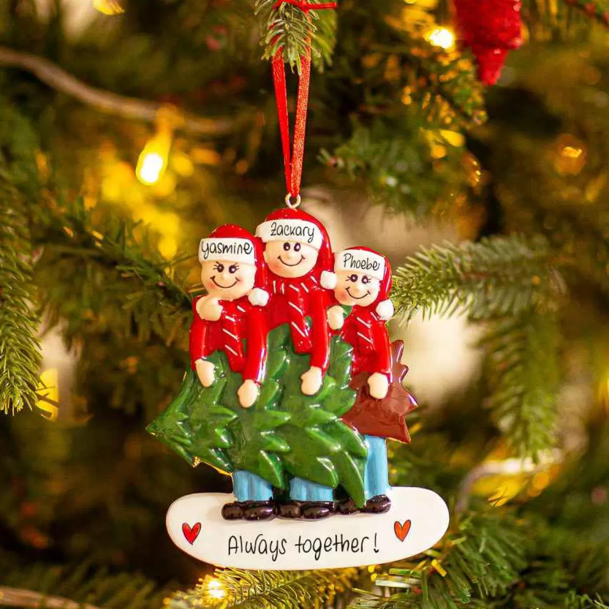 Christmas The Original Family With Tree In 3 New
