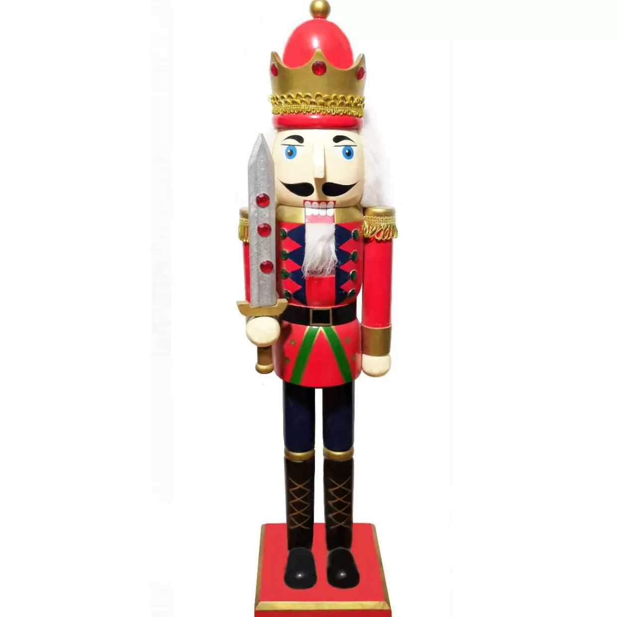Christmas The Original Red And Gold King Nutcracker 60 Cm Hot
