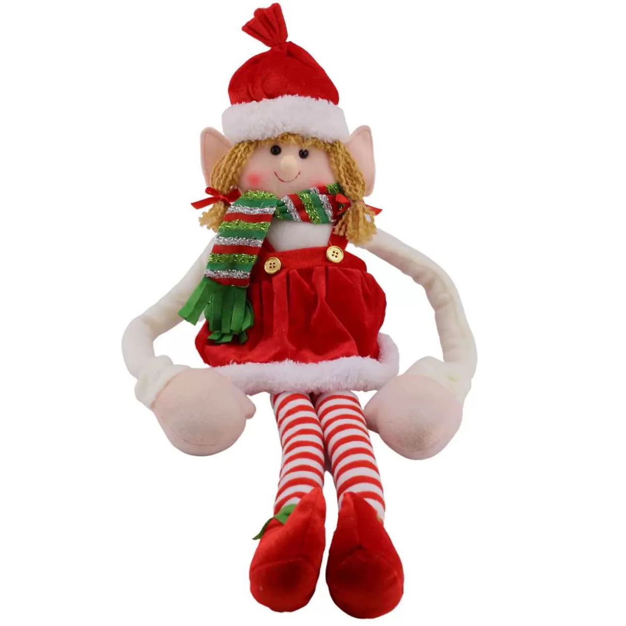 Christmas The Original Red And White Elf With Heavy Hands Girl 80 Cm Sale