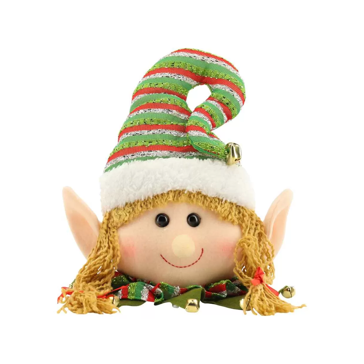 Christmas The Original Red And White Plush Elf Head Boy Fashion