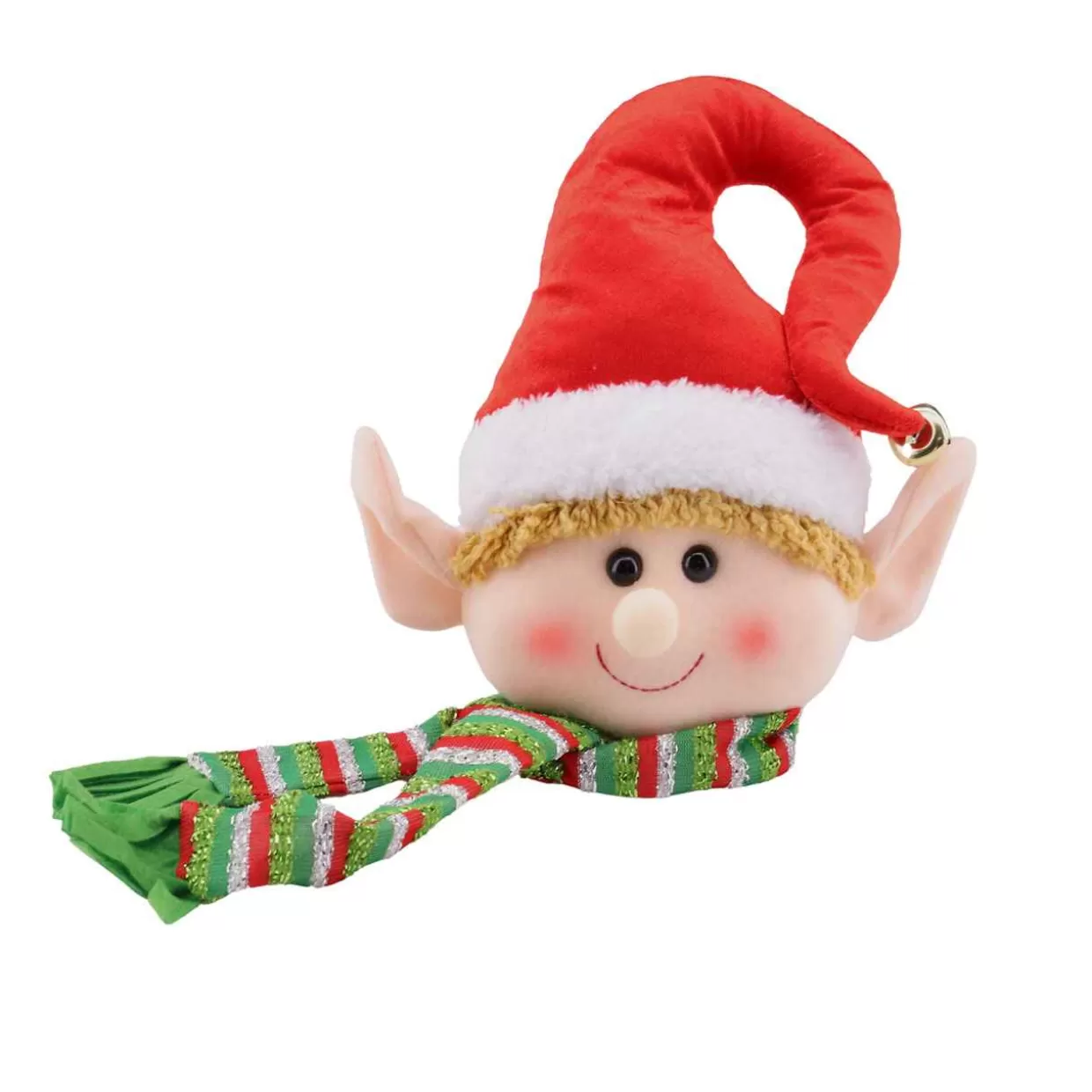 Christmas The Original Red And White Plush Elf Head Girl Best