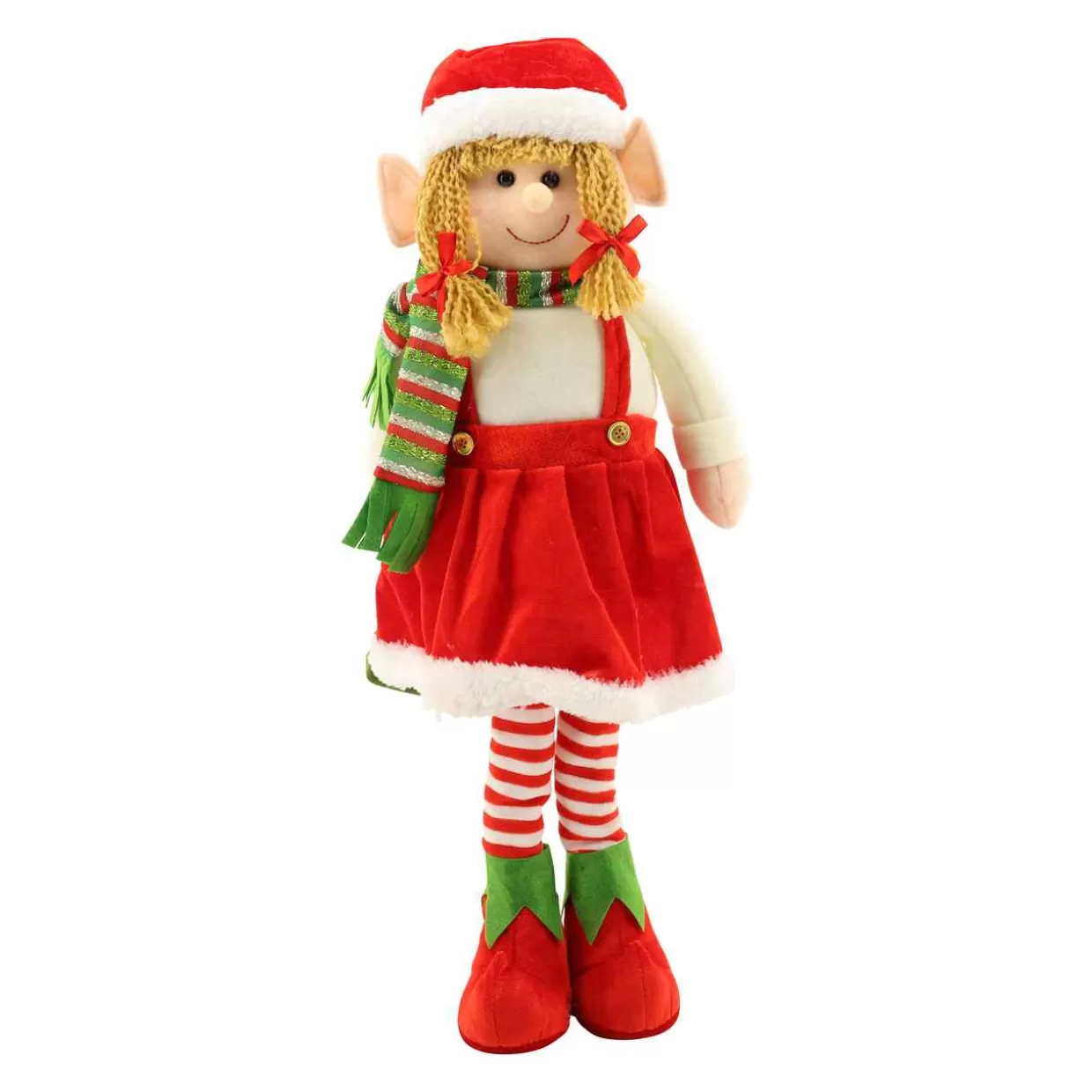 Christmas The Original Red And White Standing Elf Girl 60 Cm Sale