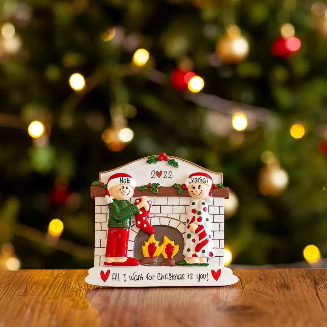 Christmas The Original Socks By The Fireplace For 2 Table Decoration Discount