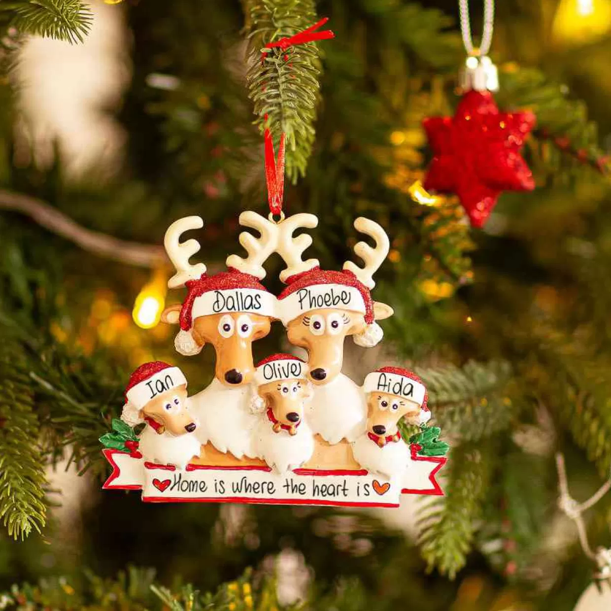 Christmas The Original The Family Of 5 Reindeer Cheap