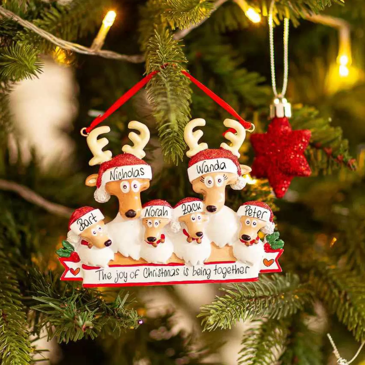 Christmas The Original The Family Of 6 Reindeer Cheap