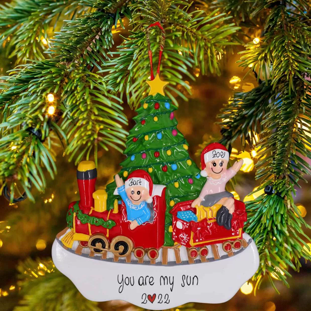 Christmas The Original Train Under The Tree In Two Outlet